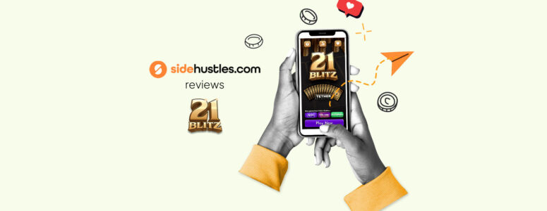 Smartphone showing the 21 Blitz app.