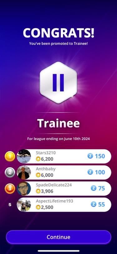 Prizes for ranking highly on the 21 Blitz leaderboard.