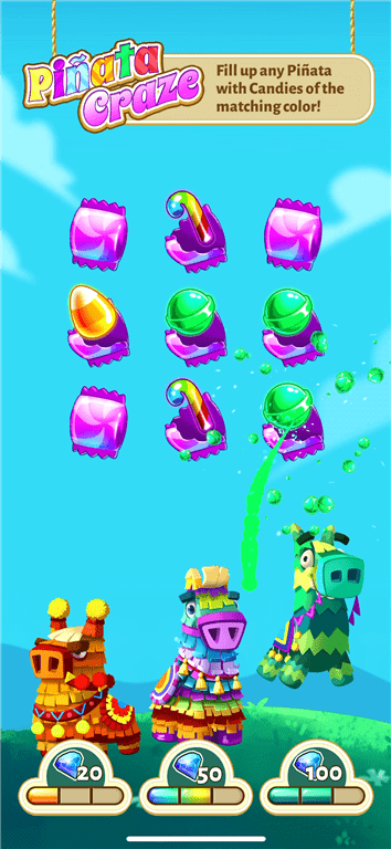 Playing a minigame on the 21 Cash app.
