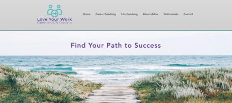 Adina Zinn Website Homepage