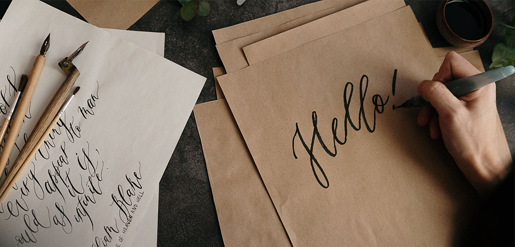 Create fonts or offer calligraphy services