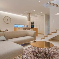 Interior layout of a home designed by a self-employed interior designer