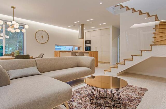 Interior layout of a home designed by a self-employed interior designer