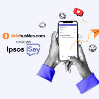 Smartphone showing the Ipsos iSay interface.