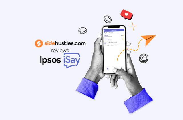 Smartphone showing the Ipsos iSay interface.