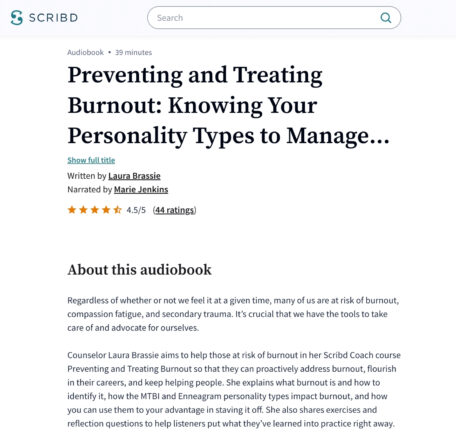 Laura Brassie's Audiobook