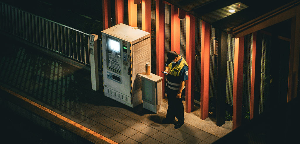 Night shift security guard