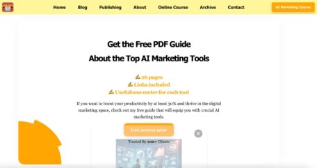 Rafal Reyzer's website page offering free online resources.