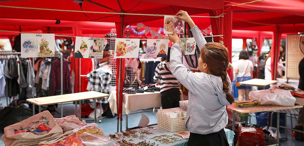 Selling at festivals or fairs