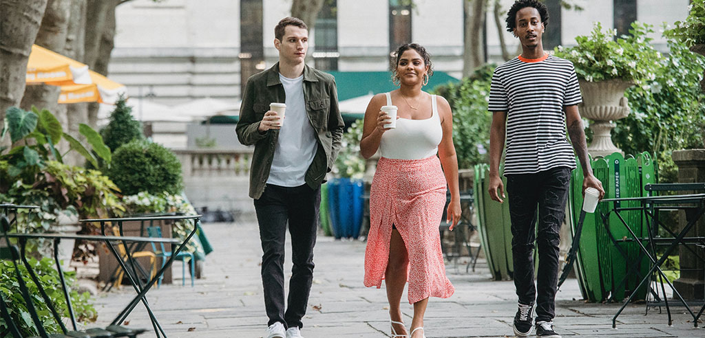 Take a walk with friends