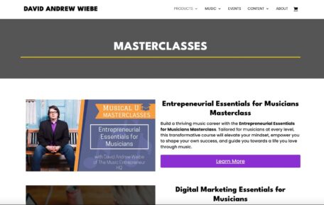 David Andrew Wiebe's online courses.