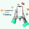 Smartphone showing the Bellhop app.