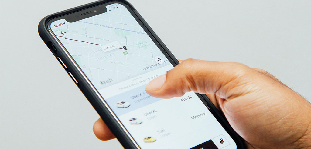 uber app on iphone
