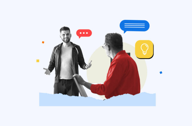 Life coach talking with a client