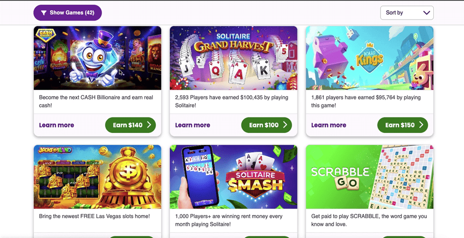 A few of the KashKick games available for download.
