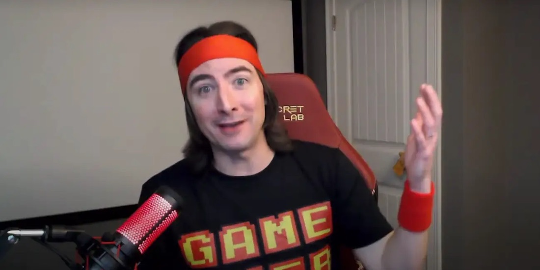 Keith Gill, aka Roaring Kitty, speaking to the camera in a YouTube video.