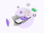 Smartphone surrounded by the icons of different money-making apps