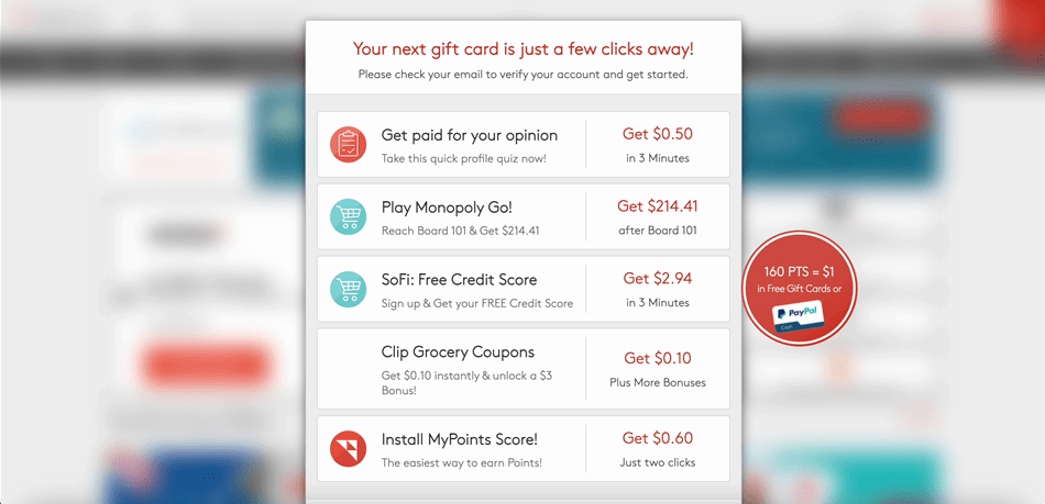Previewing some of the best-earning MyPoints tasks