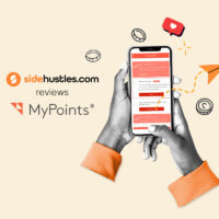 Smartphone showing the MyPoints app interface.