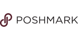 Logo for the Poshmark website for making money selling clothes