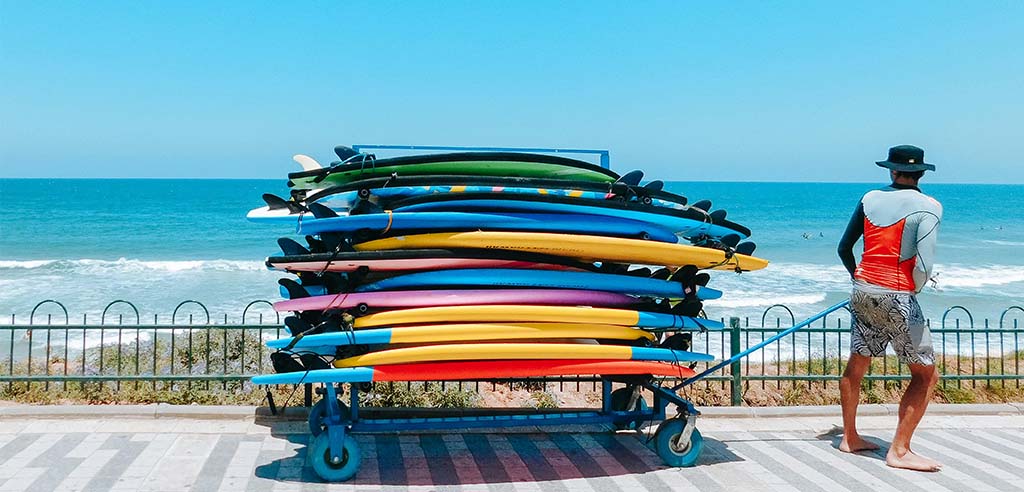 renting beach equipment