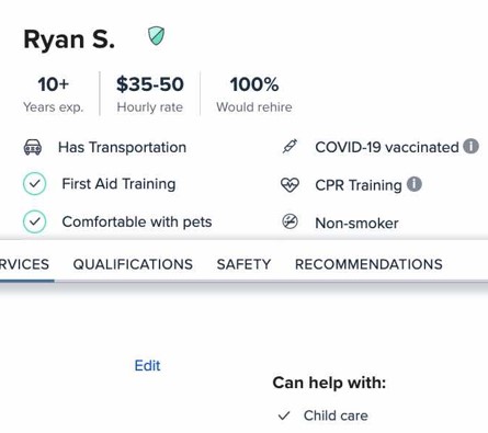 ryan s. main profile care.com