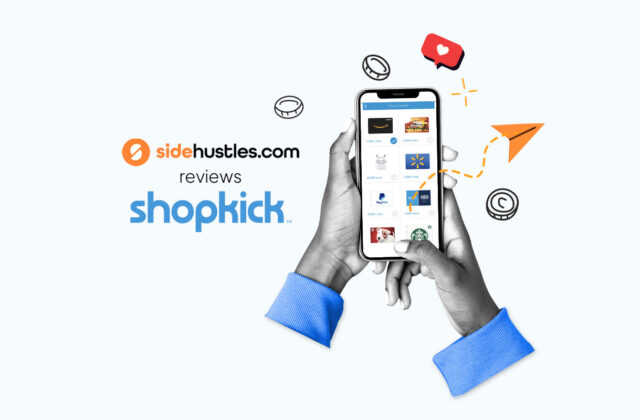 Smartphone showing the Shopkick app.