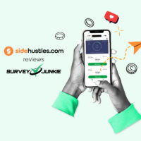 Smartphone showing the Survey Junkie app.