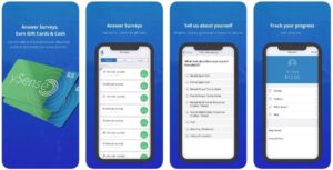 Screenshots of the ySense app