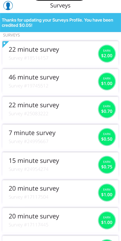 Completing the ySense signup process.